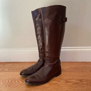 ✨BARELY WORN Garnet Hill leather boots with original packaging✨